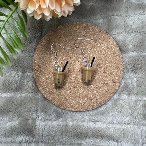 Boba Tea Dangle Earrings